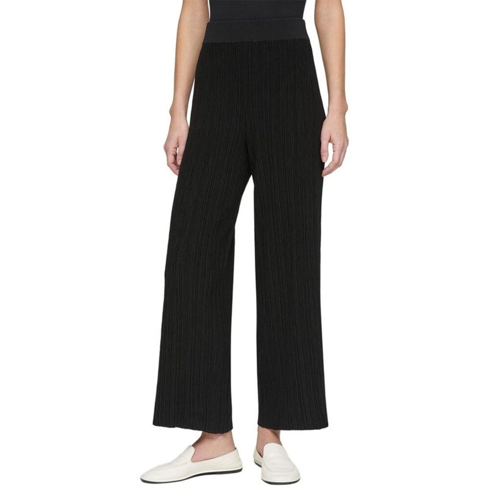 Lafayette 148 New York Womens Ottoman Stitch Pull On Knit Silk-Blend Pant